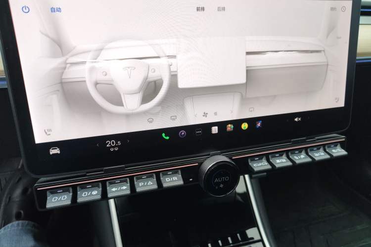Used Tesla Model 3 2019 Long-Range All-Wheel-Drive Version Audio And AC Panel