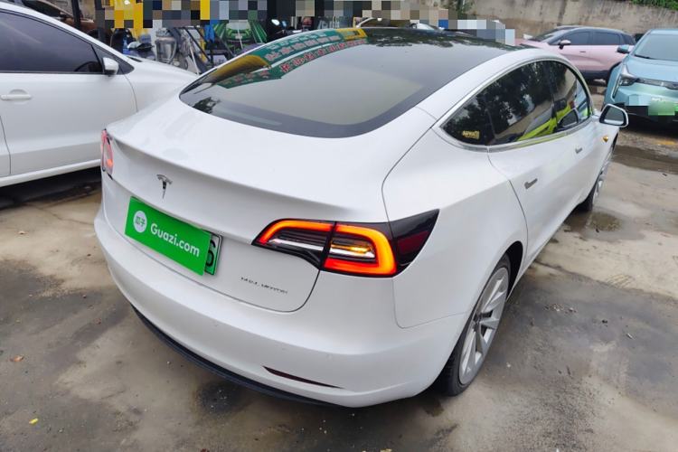 Used Tesla Model 3 2019 Long-Range All-Wheel-Drive Version Rear Right 45 Deg