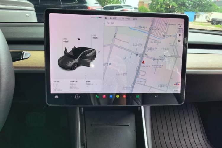 Used Tesla Model 3 2019 Standard Range Rear-Drive Upgraded Version Audio And AC Panel