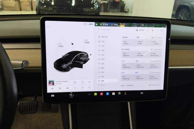 Used Tesla Model 3 2019 Standard Range Rear-Drive Upgraded Version Audio And AC Panel