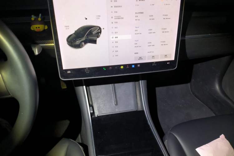Used Tesla Model 3 2019 Long-Range Rear-Wheel-Drive Version Audio And AC Panel