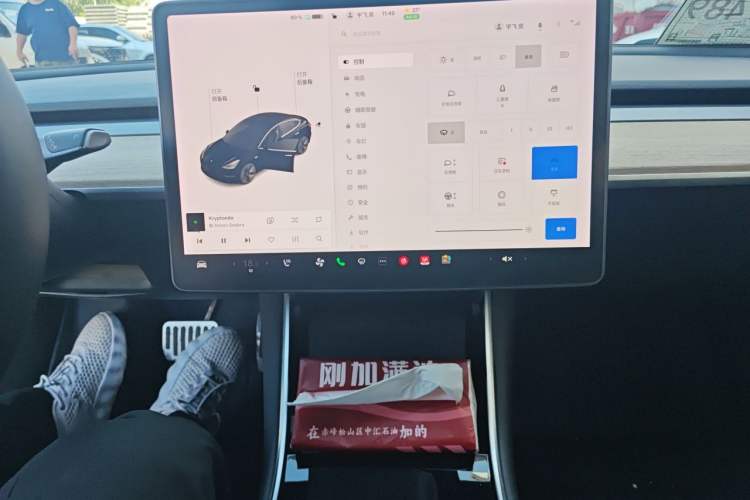 Used Tesla Model 3 2019 Standard Range Rear-Drive Upgraded Version Audio And AC Panel
