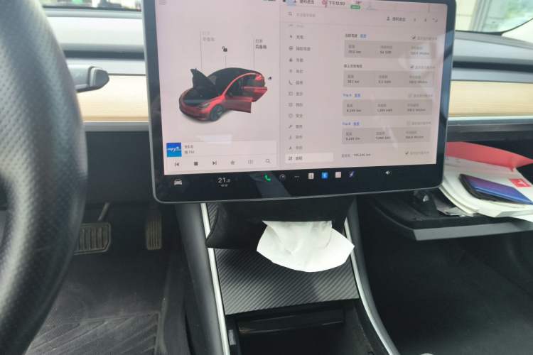 Used Tesla Model 3 2019 Standard Range Rear-Drive Upgraded Version Audio And AC Panel