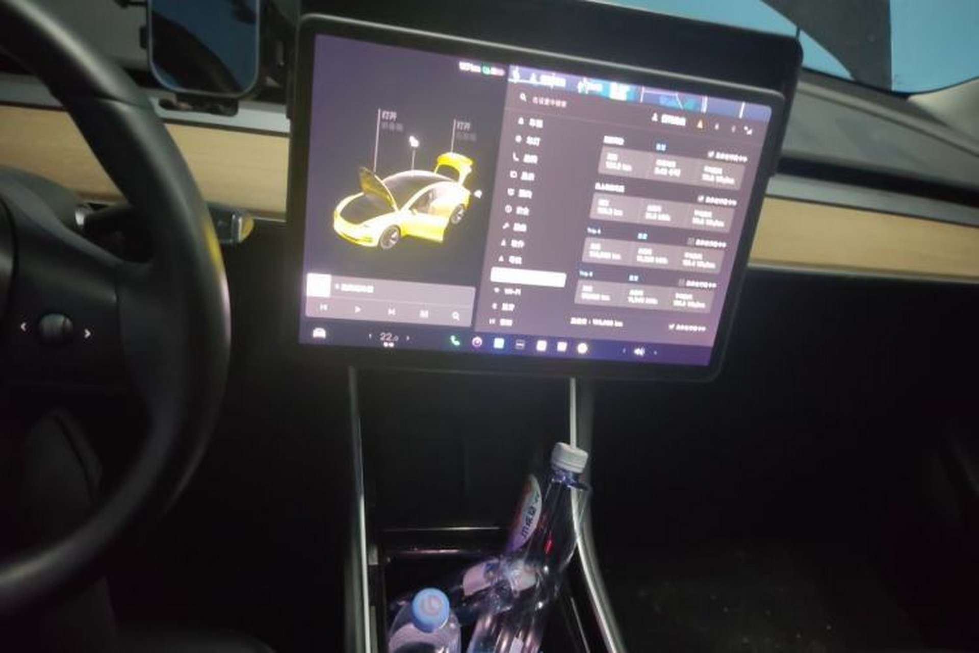 Used Tesla Model 3 2019 Standard Range Rear-Drive Upgraded Version Audio And AC Panel