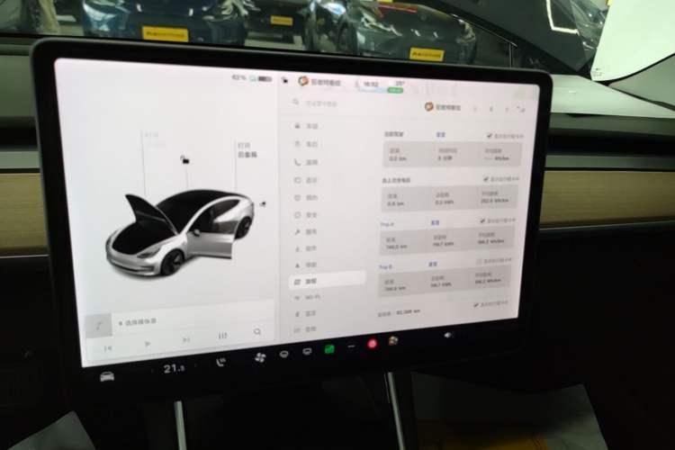 Used Tesla Model 3 2019 Standard Range Rear-Drive Upgraded Version Audio And AC Panel