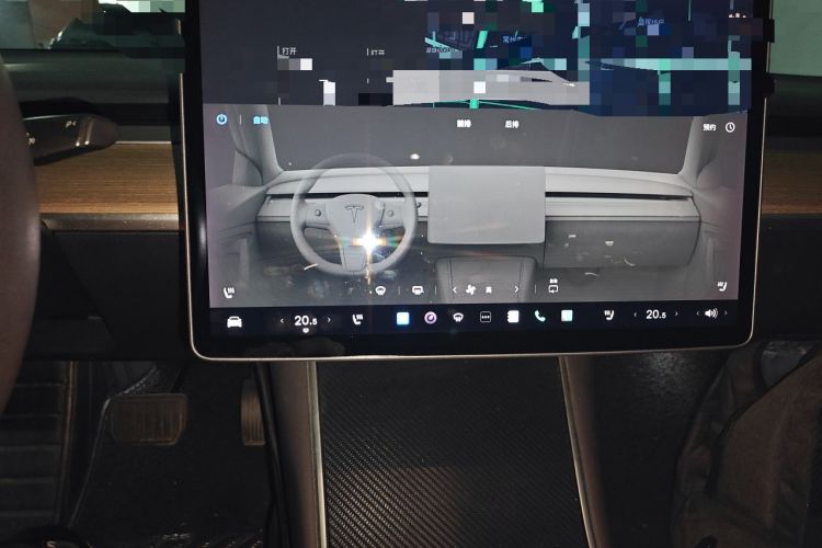 Used Tesla Model 3 2019 Long-Range Rear-Wheel-Drive Version Audio And AC Panel
