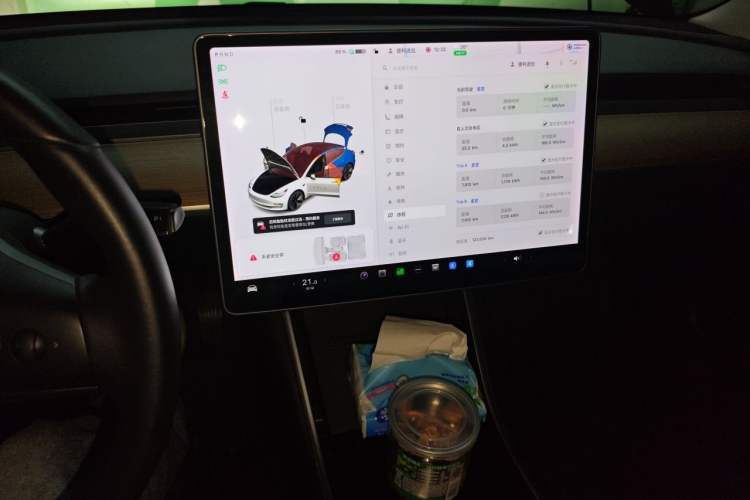 Used Tesla Model 3 2019 Standard Range Rear-Drive Upgraded Version Audio And AC Panel