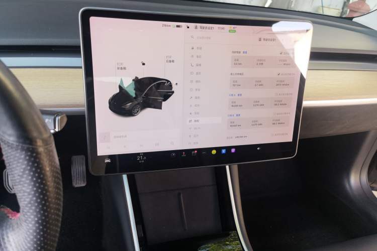 Used Tesla Model 3 2019 Standard Range Rear-Drive Upgraded Version Audio And AC Panel