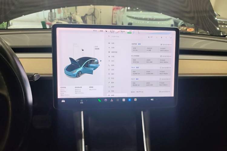 Used Tesla Model 3 2019 Standard Range Rear-Drive Upgraded Version Audio And AC Panel