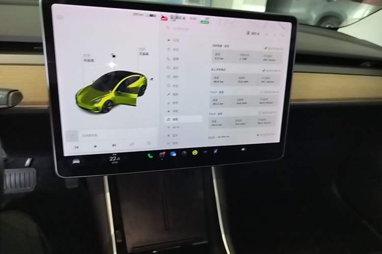 Used Tesla Model 3 2019 Long-Range All-Wheel-Drive Version Audio And AC Panel