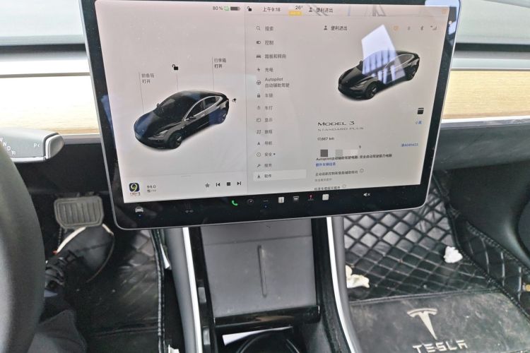 Used Tesla Model 3 2019 Standard Range Rear-Drive Upgraded Version Audio And AC Panel