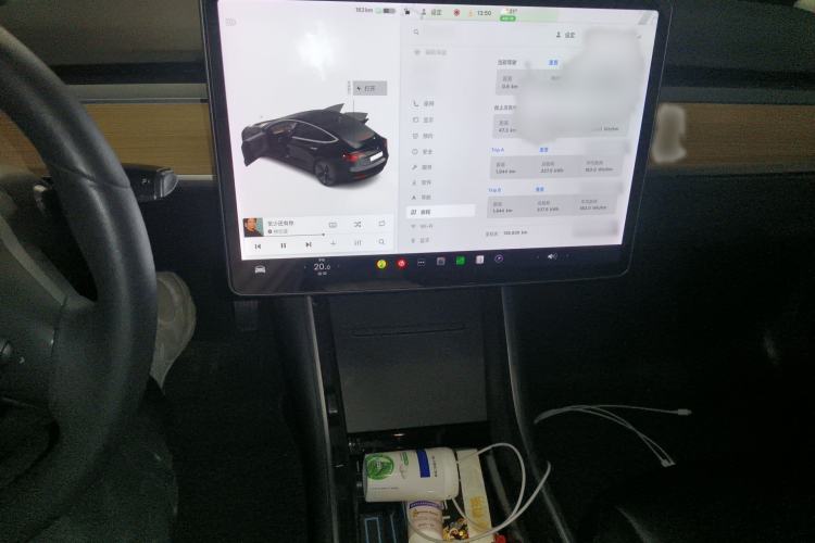 Used Tesla Model 3 2019 Standard Range Rear-Drive Upgraded Version Audio And AC Panel