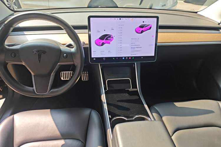 Used Tesla Model 3 2019 Long-Range All-Wheel-Drive Version Audio And AC Panel