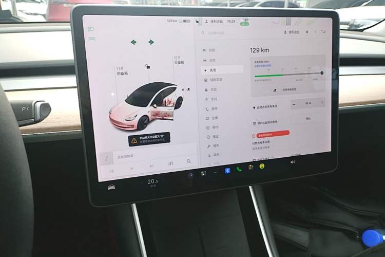 Used Tesla Model 3 2019 Standard Range Rear-Drive Upgraded Version Audio And AC Panel