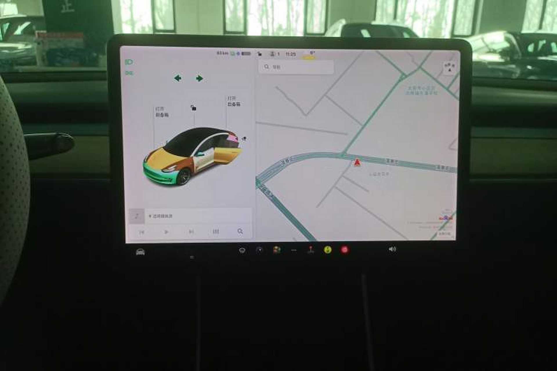 Used Tesla Model 3 2019 Long-Range Rear-Wheel-Drive Version Audio And AC Panel
