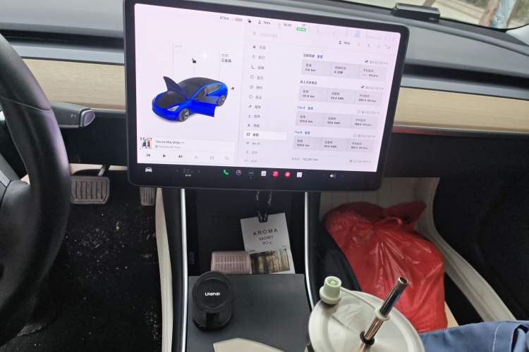 Used Tesla Model 3 2019 Standard Range Rear-Drive Upgraded Version Audio And AC Panel