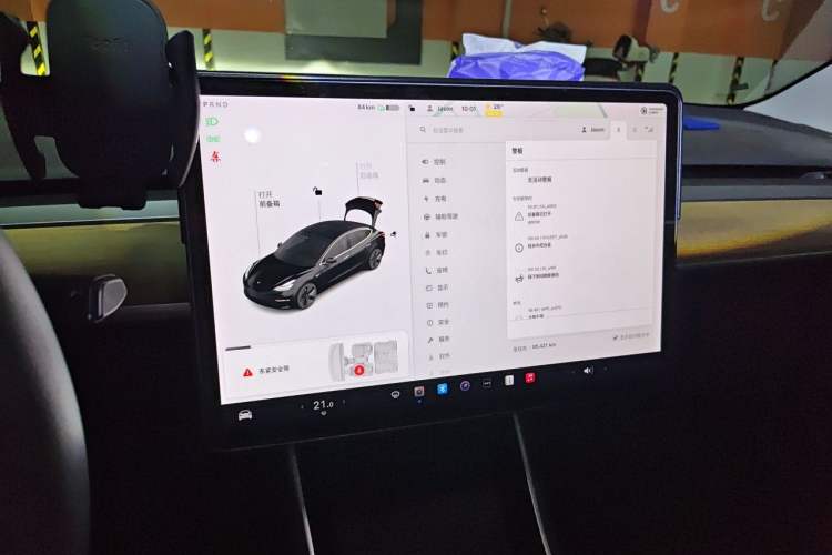 Used Tesla Model 3 2019 Standard Range Rear-Drive Upgraded Version Audio And AC Panel