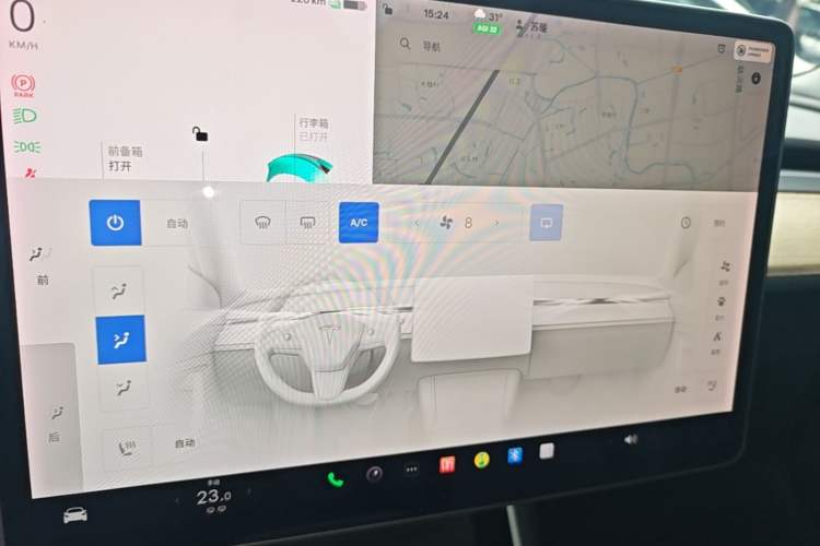 Used Tesla Model 3 2019 Standard Range Rear-Drive Upgraded Version Audio And AC Panel