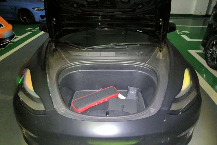 Used Tesla Model 3 2019 Long-Range Rear-Wheel-Drive Version Engine Bay