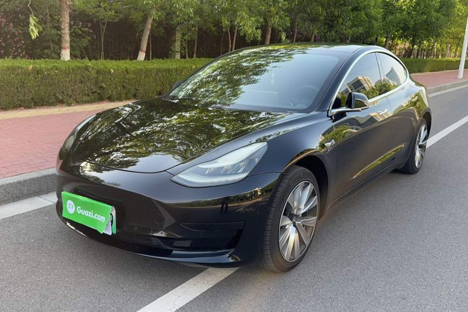 Used Tesla Model 3 2019 Standard Range Rear-Drive Upgraded Version Front Left 45 Deg