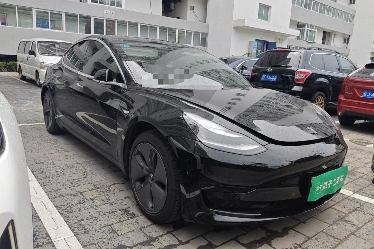 Used Tesla Model 3 2019 Standard Range Rear-Drive Upgraded Version Front Right 45 Deg