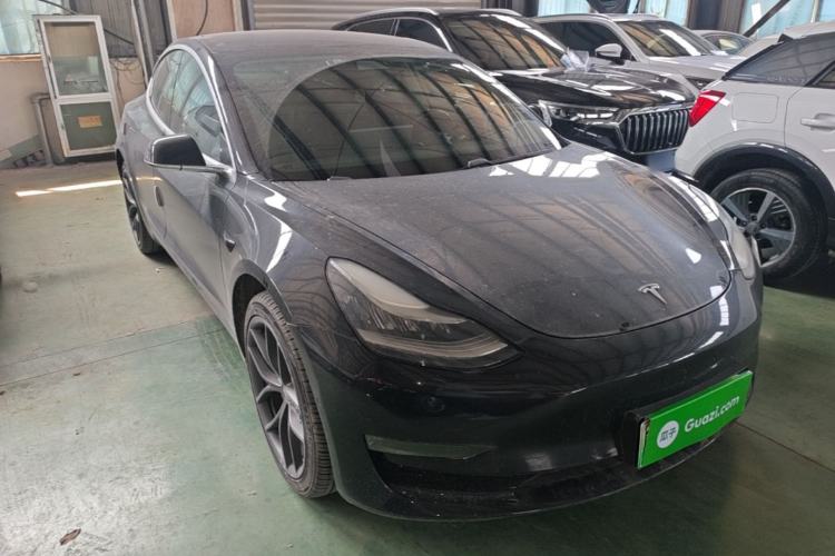 Used Tesla Model 3 2019 Long-Range All-Wheel-Drive Version Front Right 45 Deg
