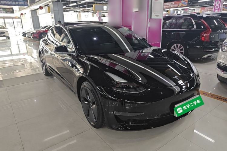 Used Tesla Model 3 2019 Long-Range Rear-Wheel-Drive Version Front Right 45 Deg