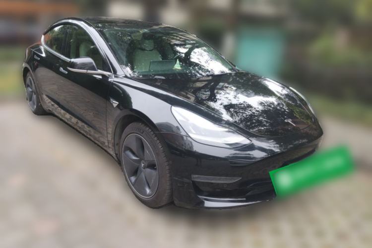 Used Tesla Model 3 2019 Long-Range Rear-Wheel-Drive Version Front Right 45 Deg