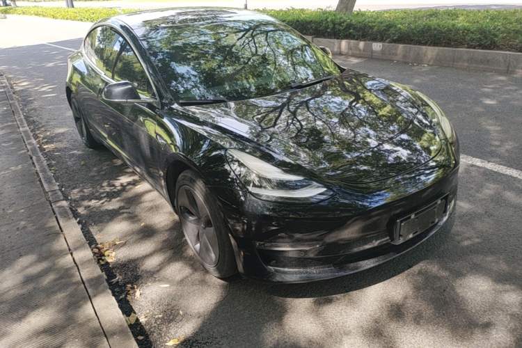 Used Tesla Model 3 2019 Long-Range Rear-Wheel-Drive Version Front Right 45 Deg