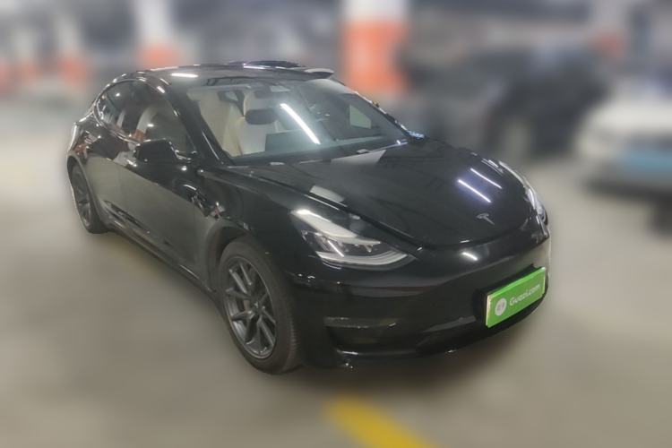 Used Tesla Model 3 2019 Long-Range All-Wheel-Drive Version Front Right 45 Deg