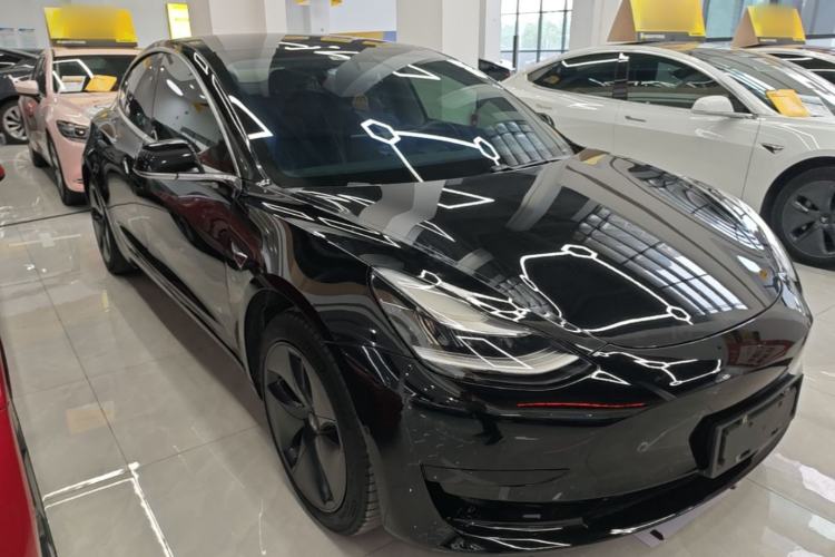 Used Tesla Model 3 2019 Standard Range Rear-Drive Upgraded Version Front Right 45 Deg