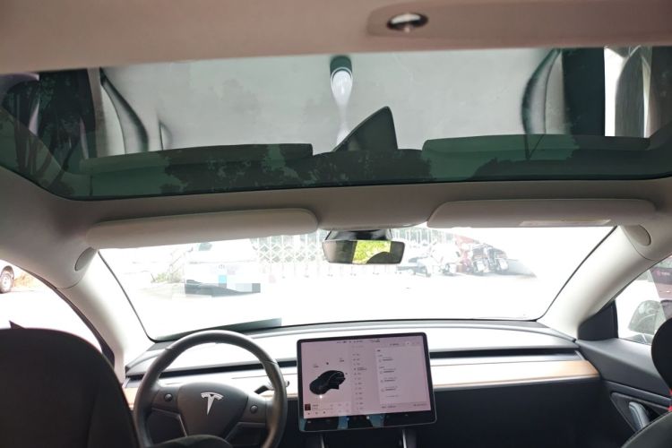 Used Tesla Model 3 2019 Long-Range Rear-Wheel-Drive Version Headliner