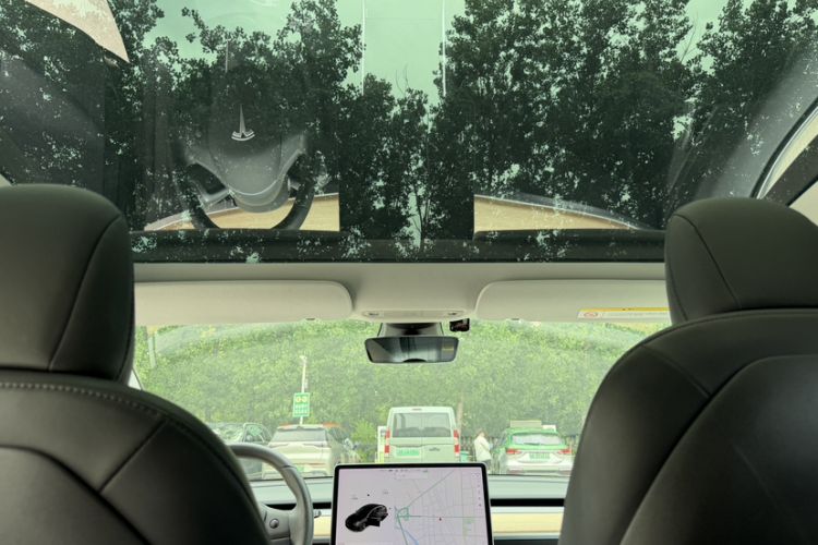 Used Tesla Model 3 2019 Long-Range Rear-Wheel-Drive Version Headliner