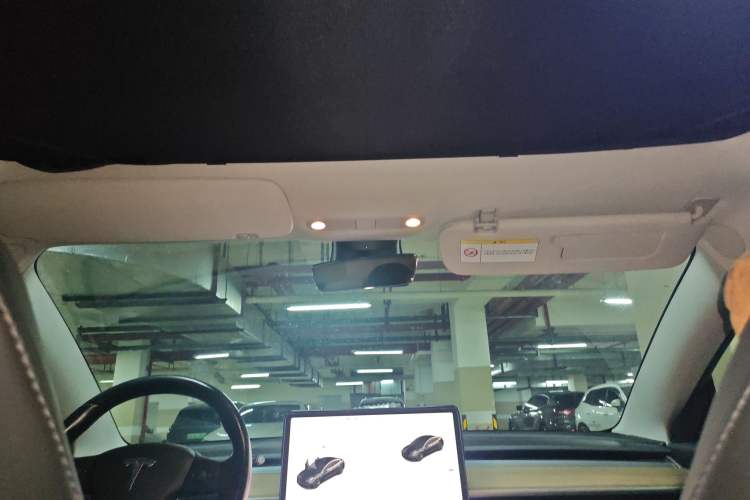 Used Tesla Model 3 2019 Long-Range Rear-Wheel-Drive Version Headliner