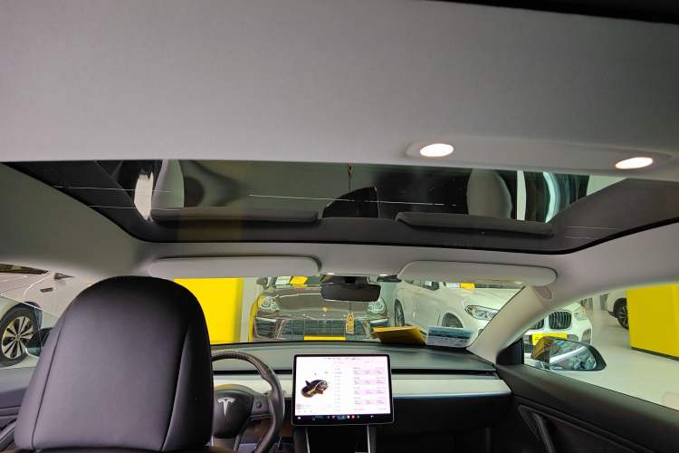 Used Tesla Model 3 2019 Long-Range All-Wheel-Drive Version Headliner