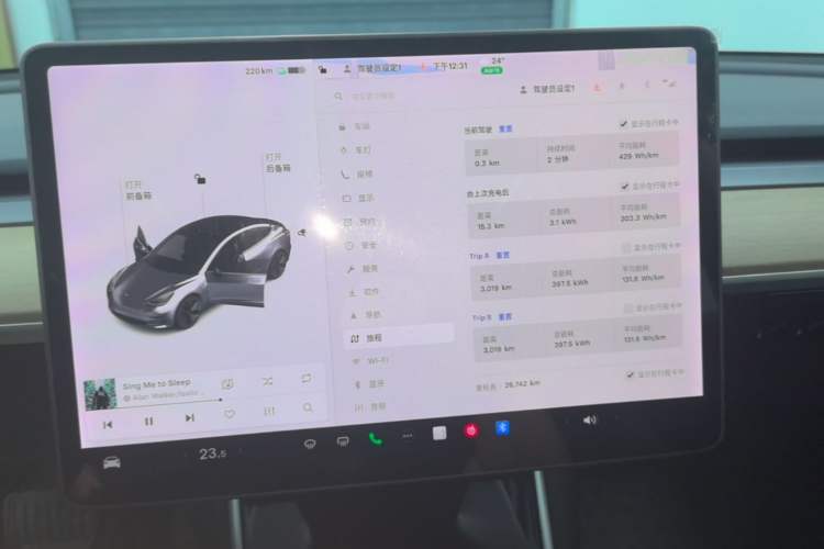 Used Tesla Model 3 2019 Standard Range Rear-Drive Upgraded Version Instrument Cluster