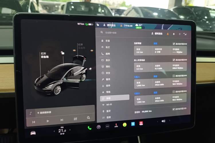 Used Tesla Model 3 2019 Standard Range Rear-Drive Upgraded Version Instrument Cluster