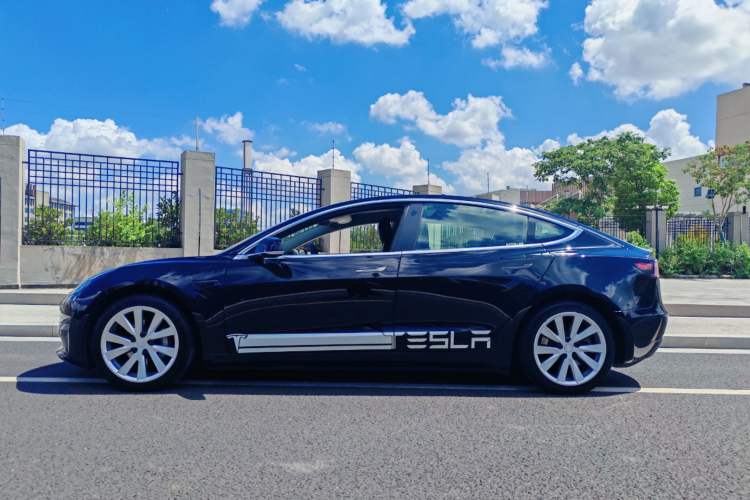 Used Tesla Model 3 2019 Long-Range Rear-Wheel-Drive Version Left Side