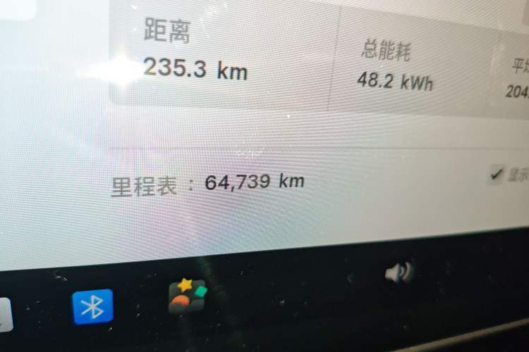 Used Tesla Model 3 2019 Standard Range Rear-Drive Upgraded Version Odometer Close Up