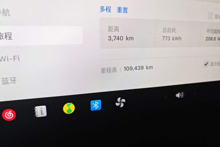Used Tesla Model 3 2019 Performance High-Performance All-Wheel-Drive Version Odometer Close Up