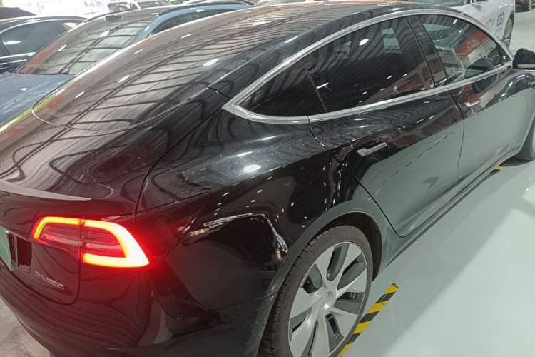 Used Tesla Model 3 2019 Performance High-Performance All-Wheel-Drive Version Rear Left 45 Deg