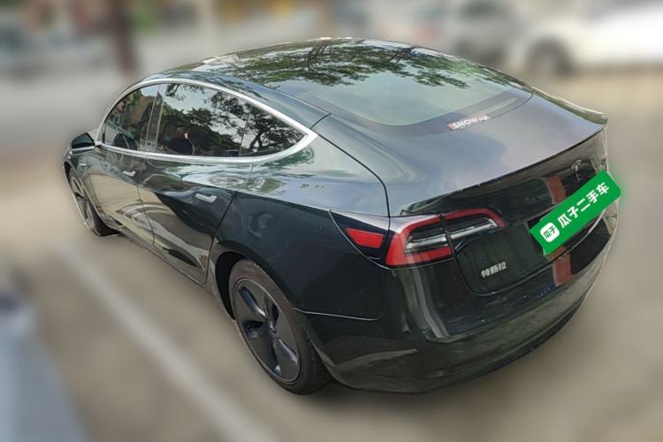 Used Tesla Model 3 2019 Standard Range Rear-Drive Upgraded Version Rear Left 45 Deg