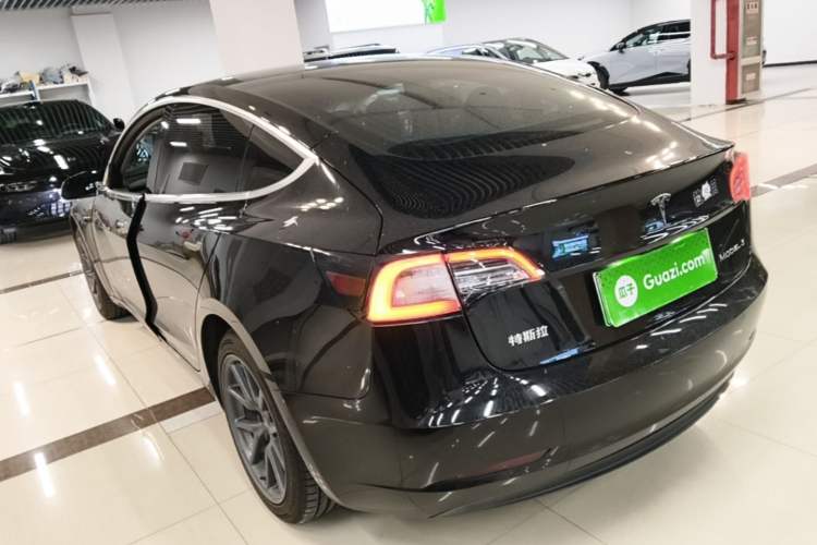 Used Tesla Model 3 2019 Standard Range Rear-Drive Upgraded Version Rear Left 45 Deg