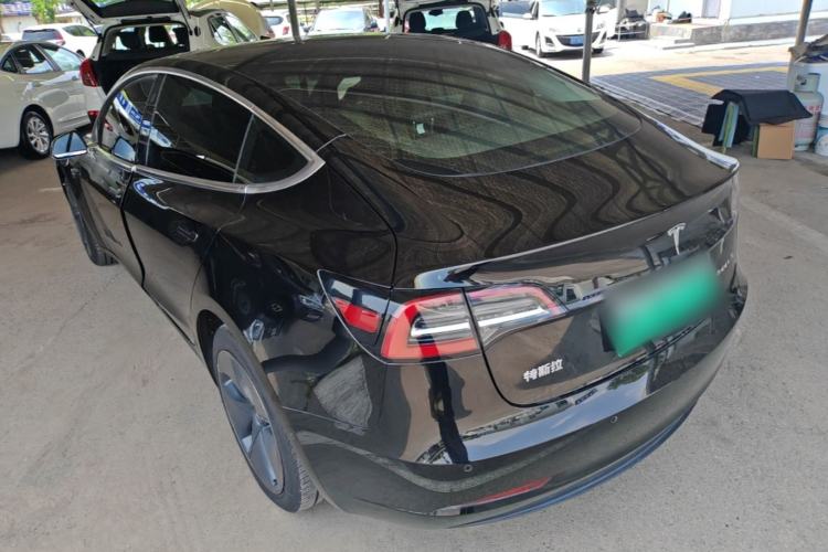 Used Tesla Model 3 2019 Standard Range Rear-Drive Upgraded Version Rear Left 45 Deg