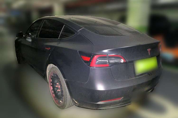 Used Tesla Model 3 2019 Long-Range Rear-Wheel-Drive Version Rear Left 45 Deg