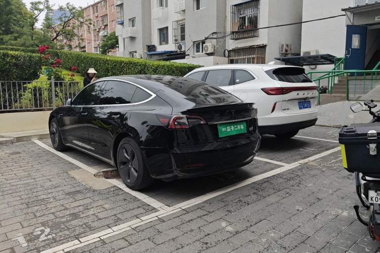 Used Tesla Model 3 2019 Standard Range Rear-Drive Upgraded Version Rear Left 45 Deg