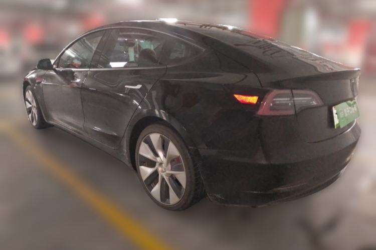 Used Tesla Model 3 2019 Performance High-Performance All-Wheel-Drive Version Rear Left 45 Deg
