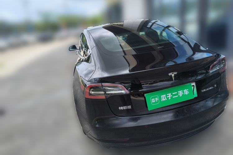 Used Tesla Model 3 2019 Standard Range Rear-Drive Upgraded Version Rear Left 45 Deg