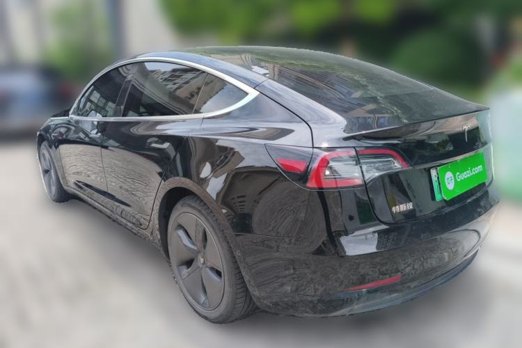 Used Tesla Model 3 2019 Standard Range Rear-Drive Upgraded Version Rear Left 45 Deg