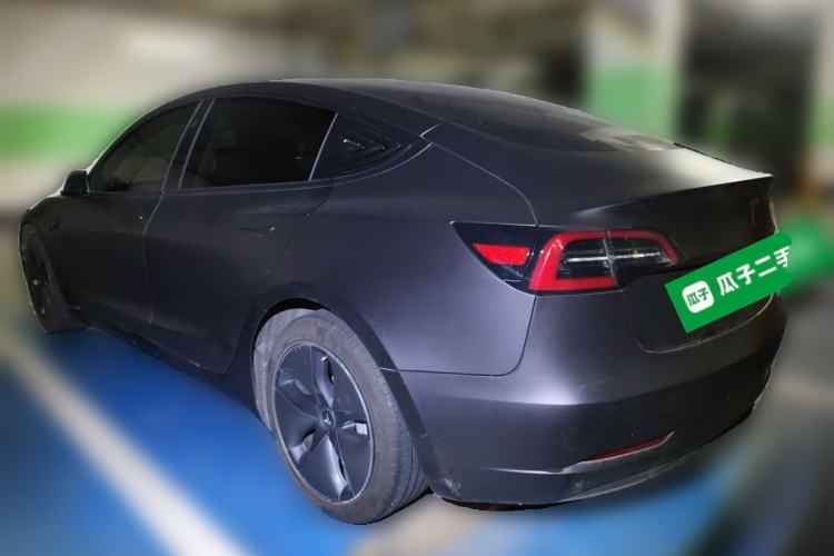 Used Tesla Model 3 2019 Standard Range Rear-Wheel Drive Upgraded Version (60 kWh) Rear Left 45 Deg